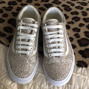 NWOT Glitter Vans